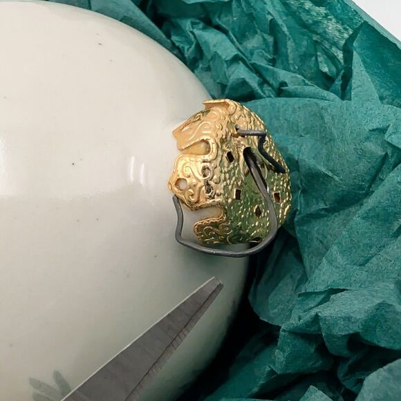 Great Bay Pottery Handmade Christmas Ornament Porcelain Bulb Blue White Bow Bell - Picture 12 of 12